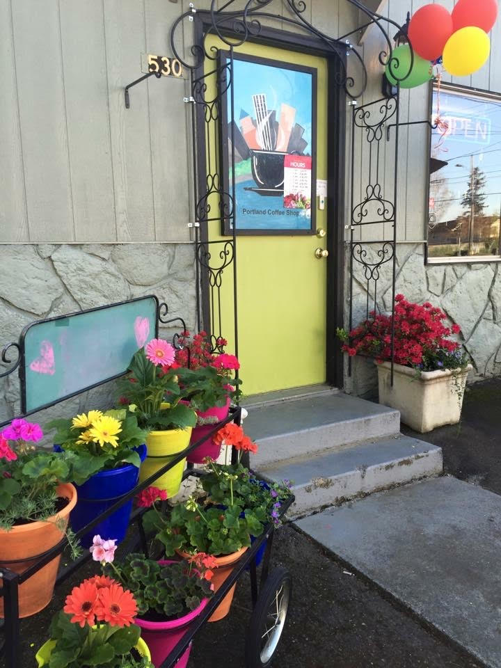 Our Coffee Shop behind florist shop is OPEN again!